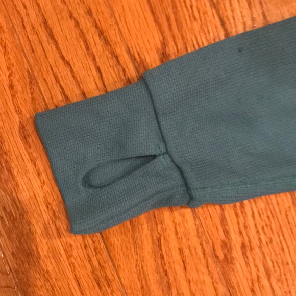 Teal Woven LL Bean Long Sleeve S - Picture 2 of 3